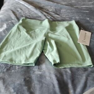 Athleta Green Bike Shorts for Active Comfort